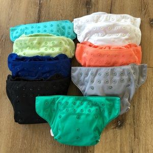 9 x BumGenius Freetime All-in-One Cloth Diapers